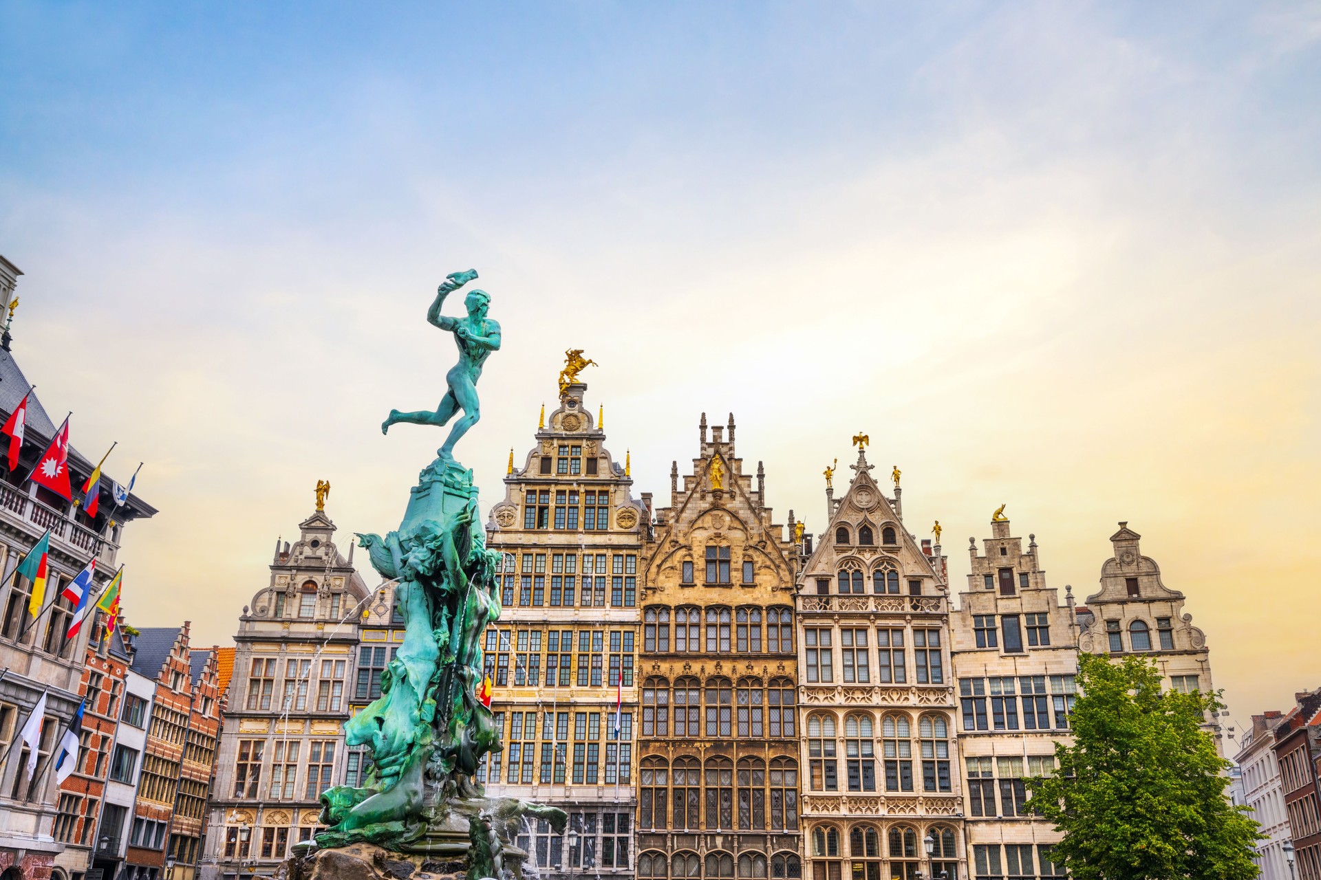 The Grote Markt with Brabo's Monument